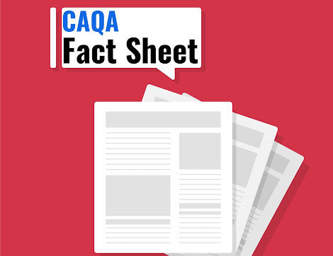 A CAQA fact sheet details transition and teach-out planning for vet compliance.