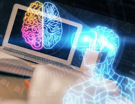 AI and Brain Simulation | Career Calling International A digital rendering shows a brain connected to artificial intelligence, illustrating technology in vocational education.